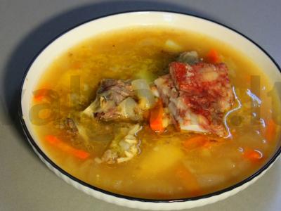 Sriuba su jautiena ir rūkytomis šonkaulėmis Žingsnis 15