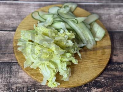 Salotos su tunu ir avokadu Žingsnis 2