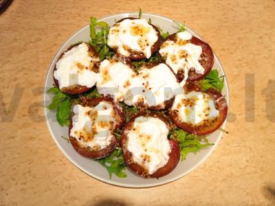 Salotas su pomidorais ir stracciatella sūriu Žingsnis 5