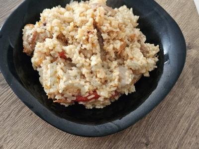 Birus plovas su mėsa lėtoje viryklėje Žingsnis 8