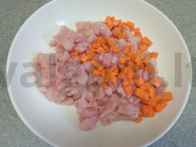 Mantai su vištienos filė ir daržovėmis Žingsnis 2