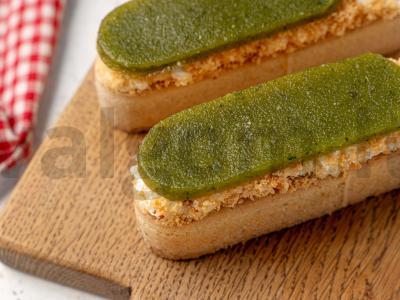 Tartaletės su žemės riešutų pasta ir marinuotų agurkų žele Žingsnis 10