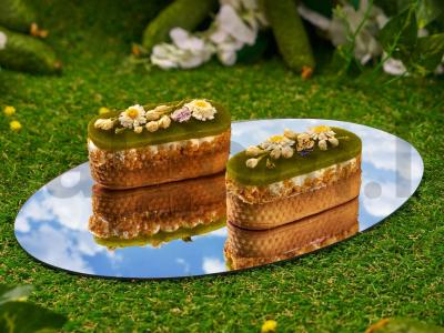 Tartaletės su žemės riešutų pasta ir marinuotų agurkų žele pagrindine nuotrauka