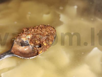 Nesriubinė makaronų sriuba su kiauliena ir daržovėmis Žingsnis 9