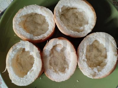 Bagetas, keptas orkaitėje su faršu ir grybais Žingsnis 5