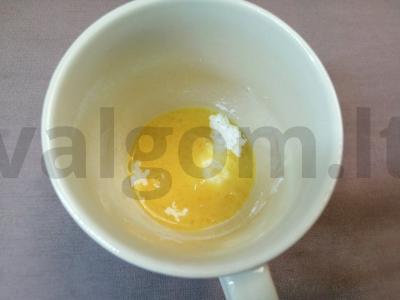 Kremas su apelsinų sultimis ir žievele Žingsnis 3