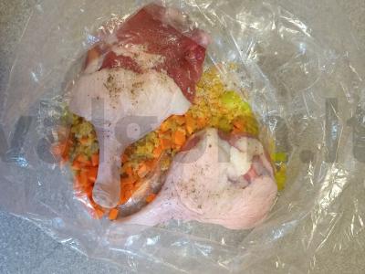 Anties šlaunelės, keptos su bulguru ir daržovėmis Žingsnis 4