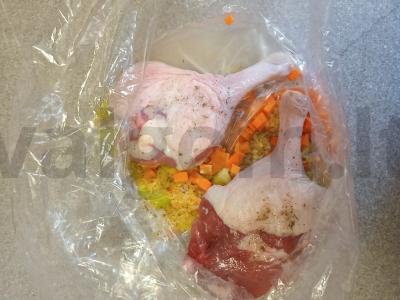 Anties šlaunelės, keptos su bulguru ir daržovėmis Žingsnis 5