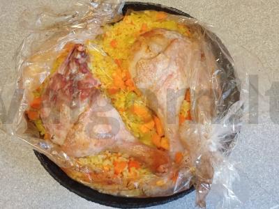 Anties šlaunelės, keptos su bulguru ir daržovėmis Žingsnis 8