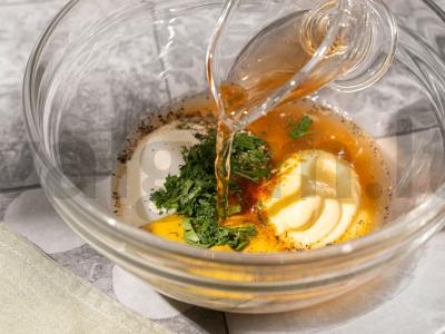 Grietininė salota su makaronais ir kukurūzais Žingsnis 3