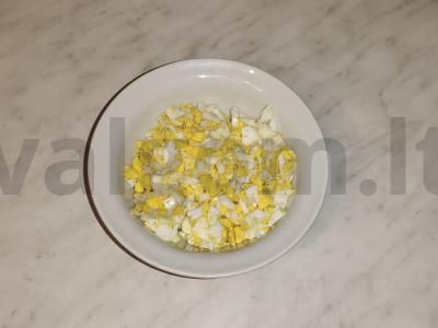 Kibinai su mieliniu tešla, špinatais, kiaušiniais ir ryžiais Žingsnis 6