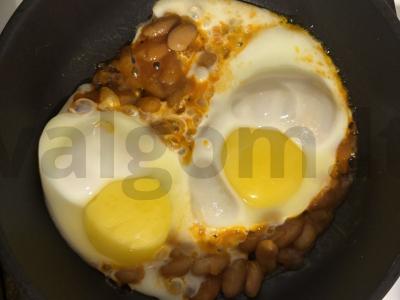 Grikių, avokado, pupelių ir kiaušinių dubuo Žingsnis 4