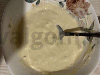 Saldi tortilija keptuvėje iš islandiško skyr Žingsnis 3