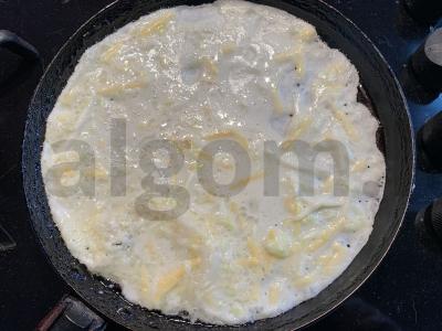 Blynai su cukinija ir sūriu Žingsnis 5