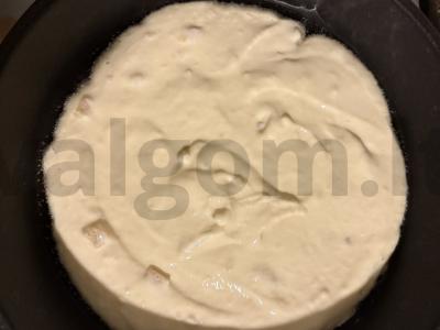 Saldi tortilija keptuvėje iš islandiško skyr Žingsnis 8