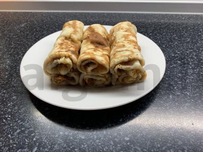 Blynai su cukinija ir sūriu Žingsnis 7