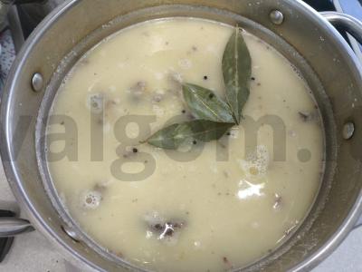 Žirnių sriuba su rūkytomis kiaulienos šonkauliais Žingsnis 7