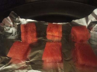 Ryžių onigiri su arbūzu ir sezamu Žingsnis 4