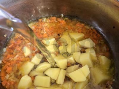 Vermicelli sriuba su dūminiu kumpiu Žingsnis 6