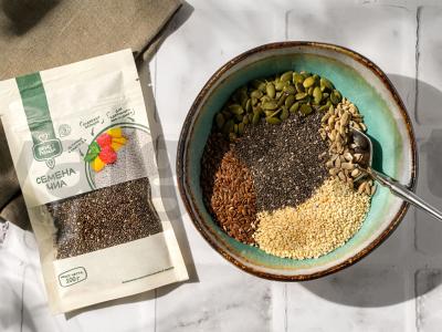 Keto sausainiai su chia sėklomis Žingsnis 1