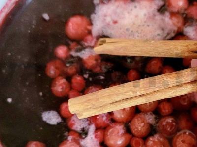 Aromatingas uogų kompotas su cinamonu Žingsnis 5