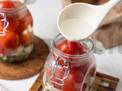 Cukriniai pomidorai Žingsnis 4