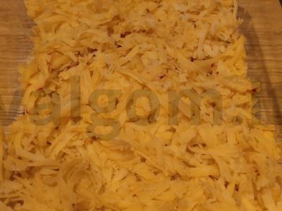 Daržovių, kiaušinių ir obuolių salotas Žingsnis 4