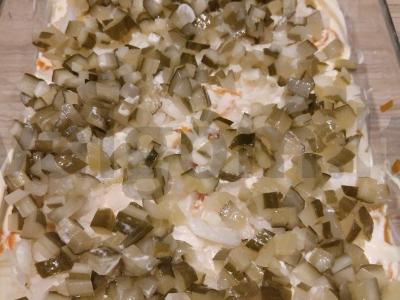 Daržovių, kiaušinių ir obuolių salotas Žingsnis 8