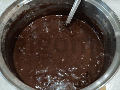 Šokoladinis desertas „Brownie“ Žingsnis 6