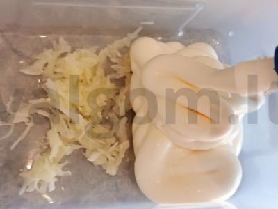 Kepti baklažanai su pomidorais ir česnaku Žingsnis 4