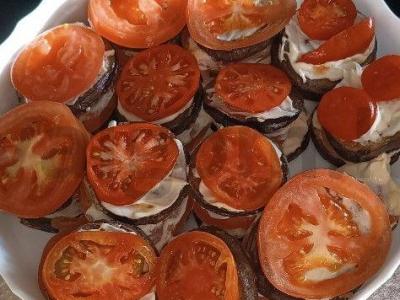 Kepti baklažanai su pomidorais ir česnaku Žingsnis 7