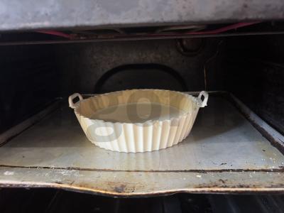 Varškės apkepas ant sausainių tešlos Žingsnis 8