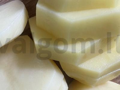 Bulvės su dešra ir sūriu Žingsnis 1