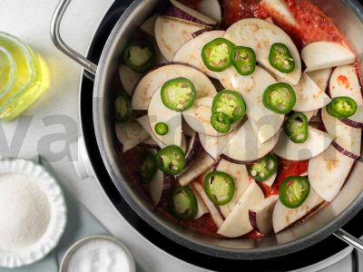 Konservuoti baklažanai su pomidorais Žingsnis 5