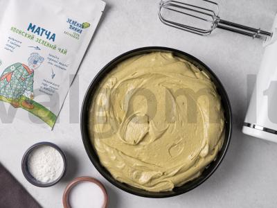 Žaliasis keksiukas su matcha Žingsnis 5