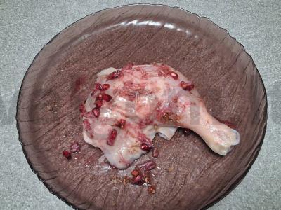 Keptas vištienos šlaunelė su cukinijų ir pievagrybių garnyru Žingsnis 2