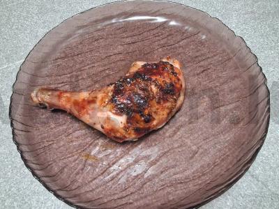 Keptas vištienos šlaunelė su cukinijų ir pievagrybių garnyru Žingsnis 3