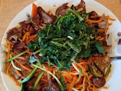 Salotos su medžio grybais muer korėjietiškai Žingsnis 6