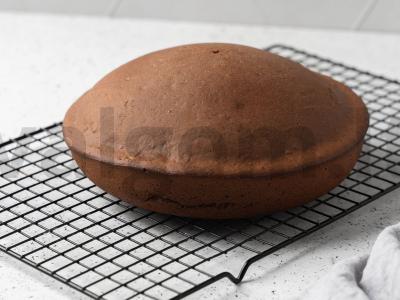 Paprastas kakavinio pyrago receptas lėtoje viryklėje Žingsnis 5