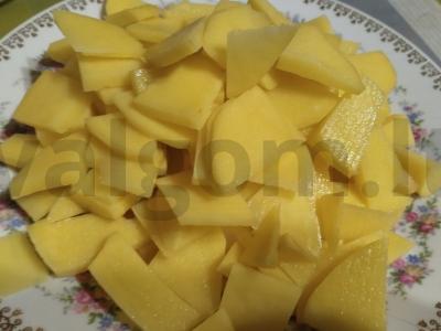 Bulvės „Lionezas“ su voveraitėmis Žingsnis 1