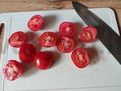 Salotas su keptu sūriu Žingsnis 1