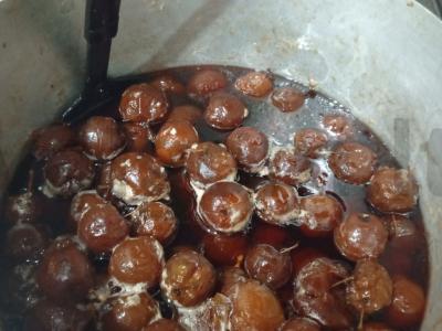 Obuolių uogienė iš veislės „Kitaika“ su šakele Žingsnis 9