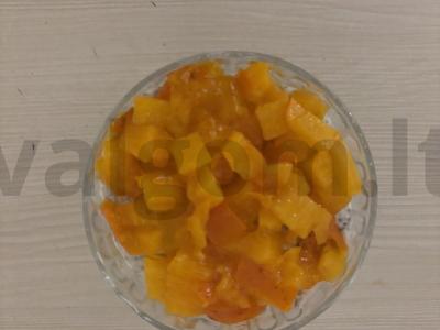 Desertas su graikišku jogurtu, chia sėklomis ir persimonu Žingsnis 6