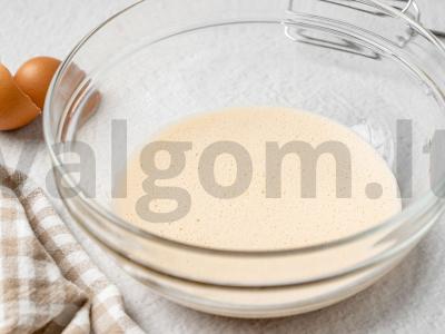 Tortas „Riešutai“ Žingsnis 1