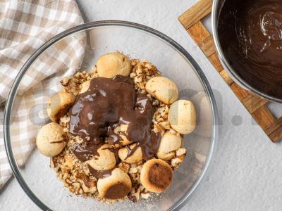 Tortas „Riešutai“ Žingsnis 13