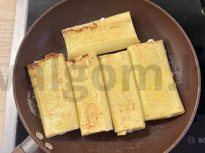 Rulėliai su brynza, stracciatella ir varškės sūriu Žingsnis 5