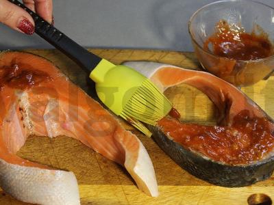 Lašišos steikai ant anglių su tartaro padažu Žingsnis 2