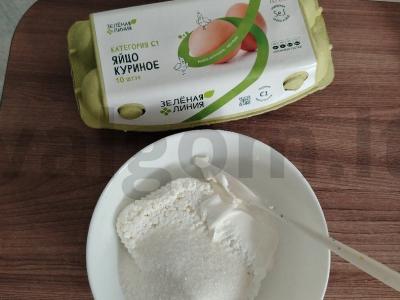 Varškės ir mėlynių pyragas Žingsnis 2