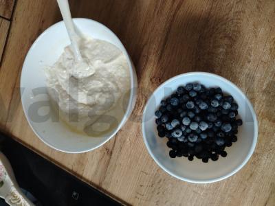 Varškės ir mėlynių pyragas Žingsnis 3