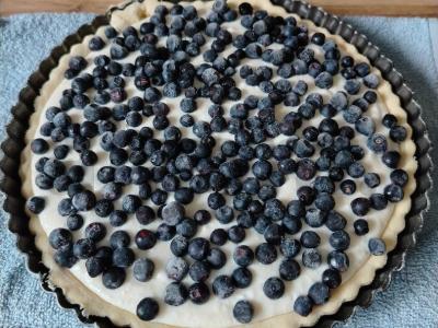 Varškės ir mėlynių pyragas Žingsnis 4